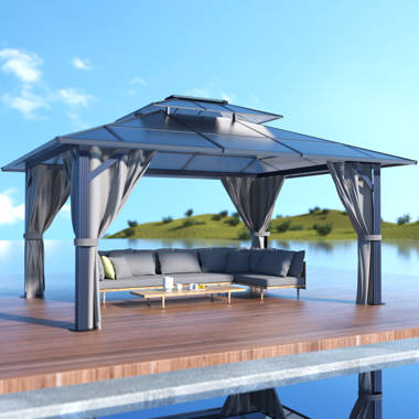 Veikous Aluminum Patio Gazebo & Reviews | Wayfair